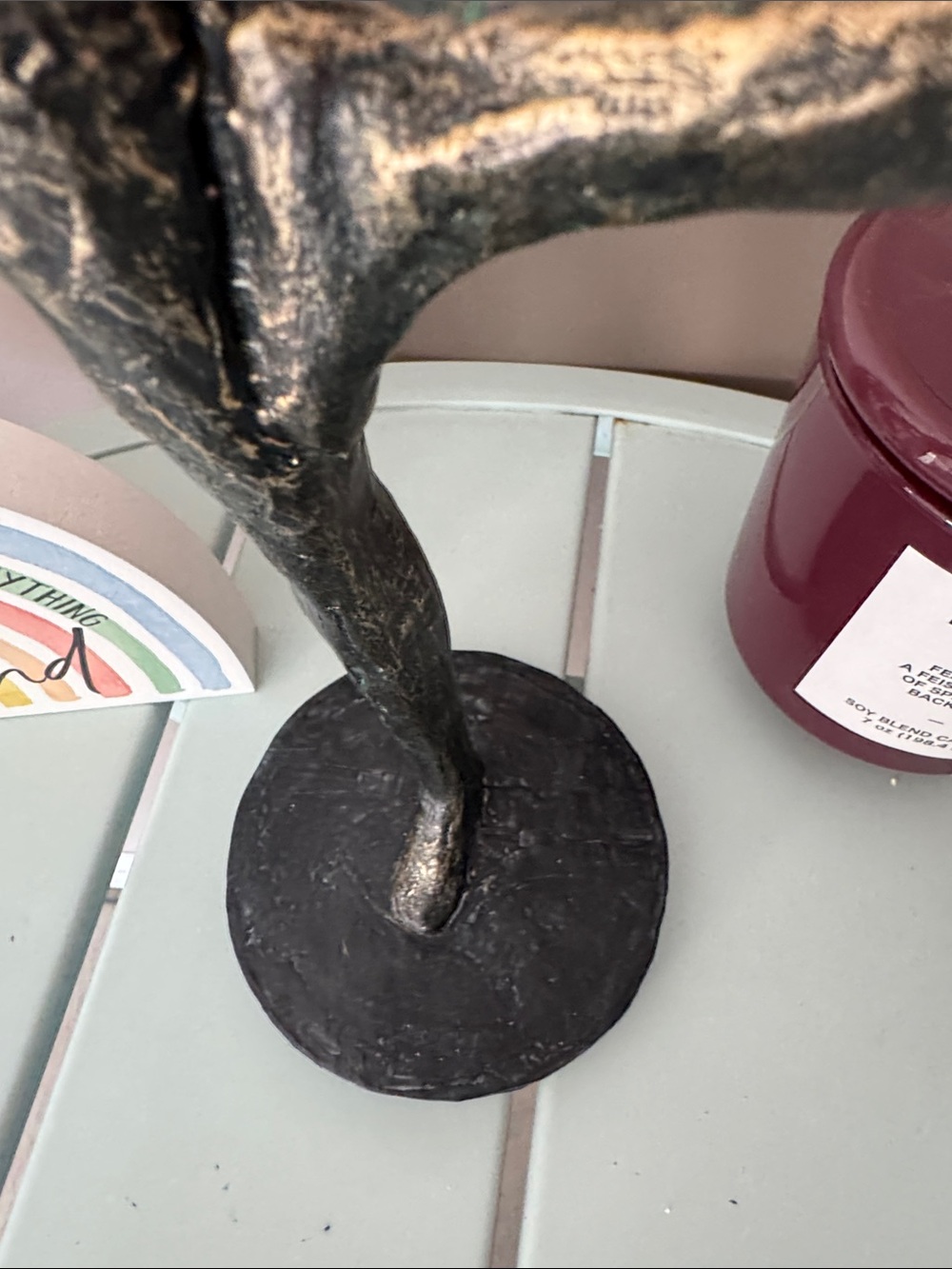 Abstract yoga Sculpture - Bronze Finish Home Art - Picture 5 of 9